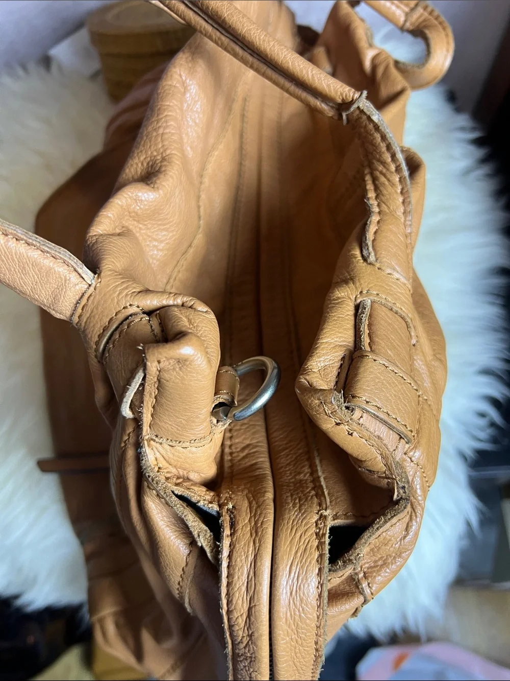 Liebeskind Berlin ] Women's Tan Leather Tote Handbag - Classic Everyday Carryall